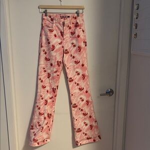 CFIERCE Strawberry Print Jeans Size S